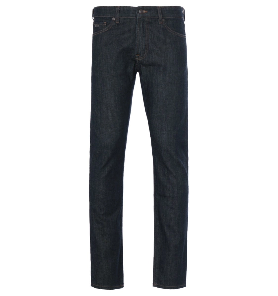 Hugo Boss Mens Maine Stretch Regular Fit Jeans - Deep Indigo - Blue Cotton - Size 30W/32L